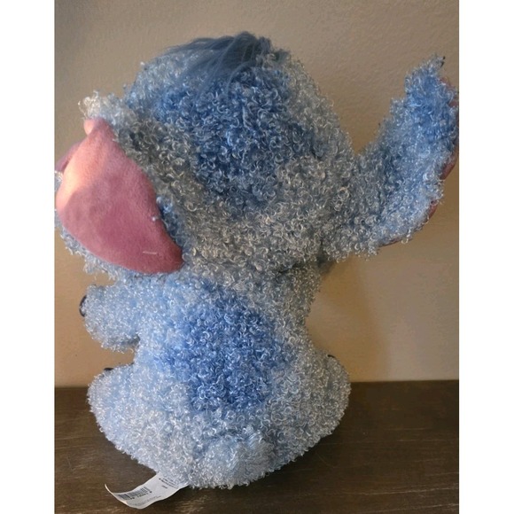 Disney Store Exclusive 12" Stitch Plush Doll Rare Curly Hair Gumdrop Blue - Picture 2 of 6